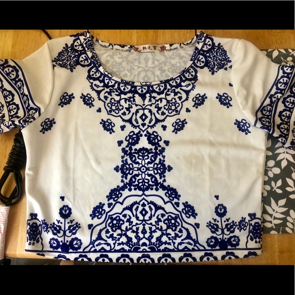 Traded 👀 White & Blue 2 piece set - Picture 4 of 4